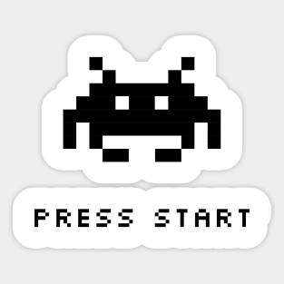 Press Start Sticker